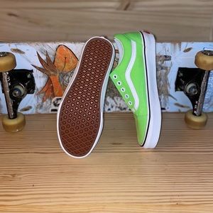 Vans neon green size 5